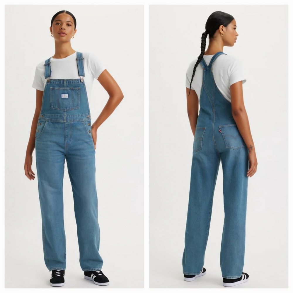 Levi's Women's Light Blue Denim Overalls